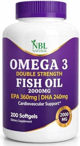 NBL Natural - Omega 3 Fish Oil 2000mg Double Strength